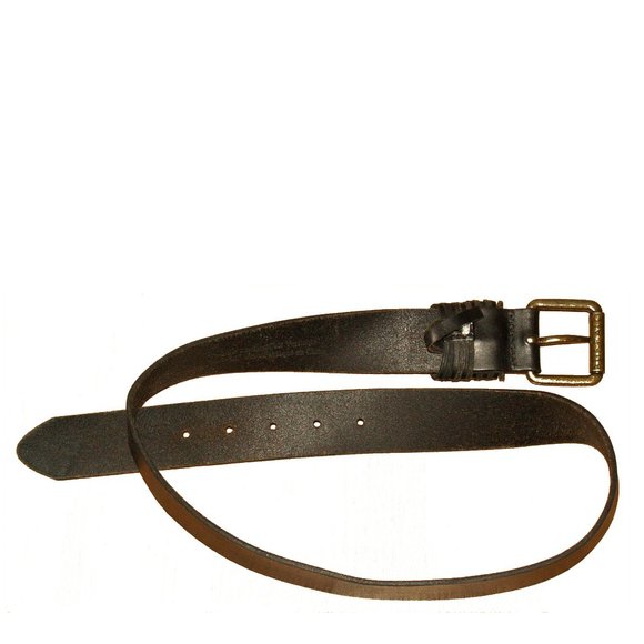 Vintage BUFFALO DAVID BITTON Black Leather Belt, Size M, CA17311 - Picture 4 of 9